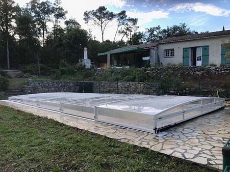 abris piscine bas